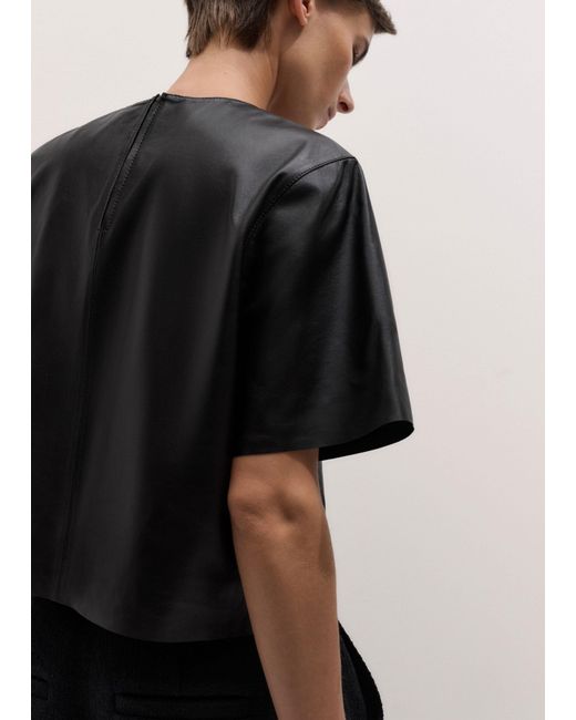 ME+EM Black Boxy Luxe T-Shirt