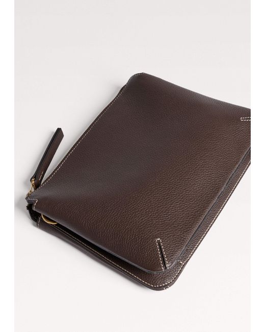 ME+EM Gray Double Pouch Crossbody