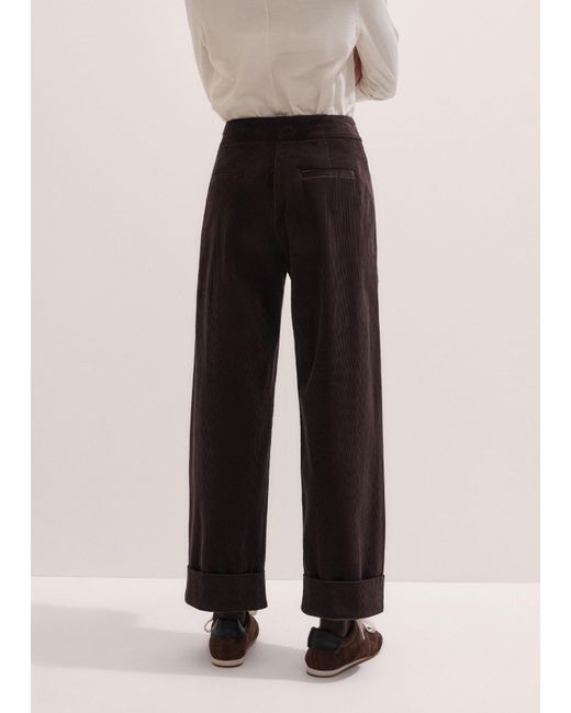 ME+EM Black Clever Cord Trouser
