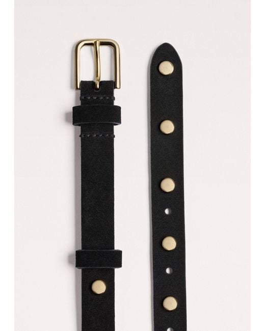 ME+EM Black Studded Belt