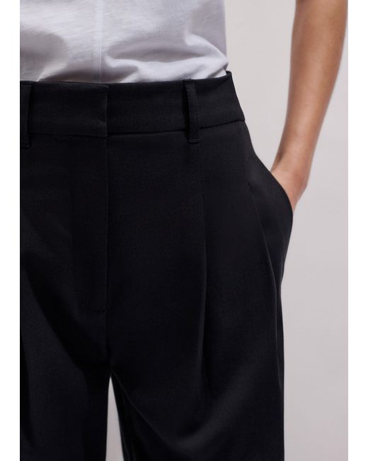 ME+EM White Straight Crop Pant