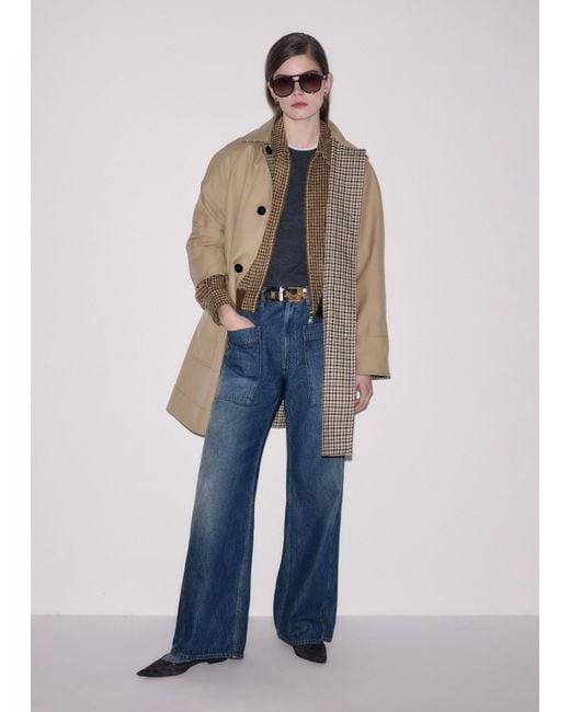 ME+EM Blue Patch Pocket Baggy Jean