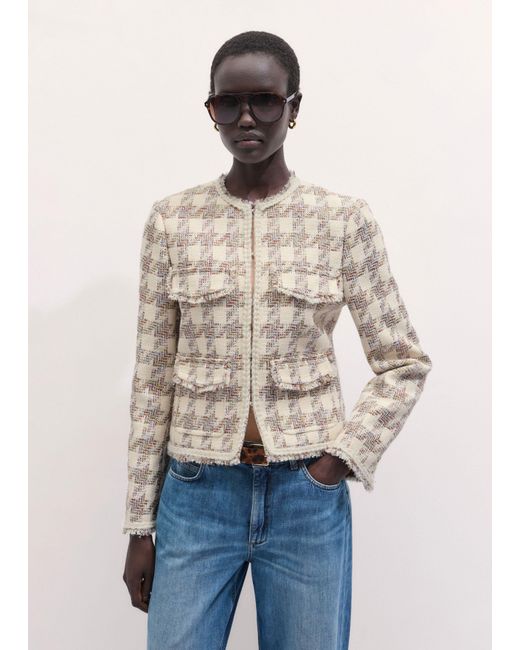 ME+EM Brown Event Ready Straight Fit Jacket
