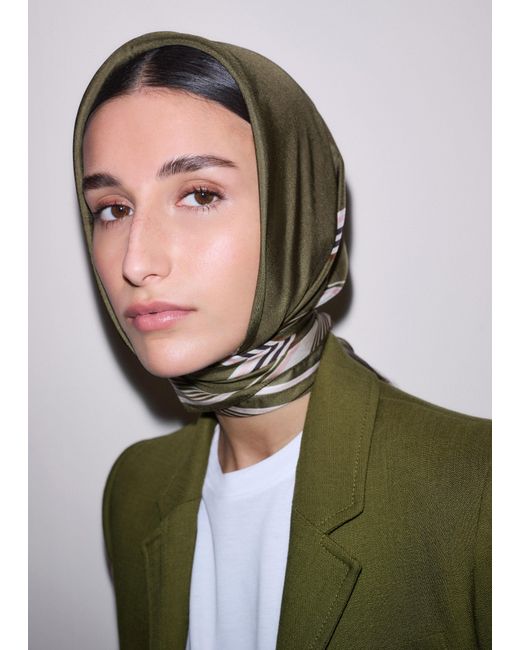 ME+EM Multicolor Multi Border Scarf-Multi