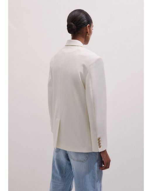 ME+EM White Intelligently Oversized Blazer