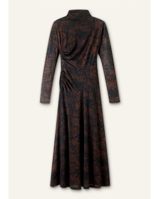 ME+EM Black Moonlight Snake Print Maxi Dress + Slip