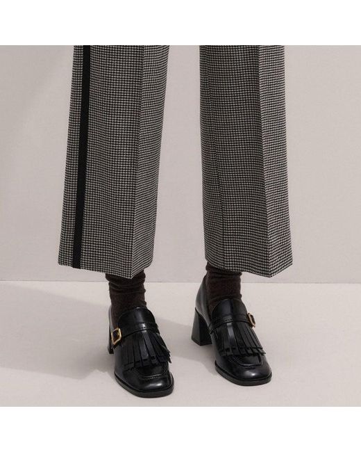 ME+EM Gray Straight Crop Trouser