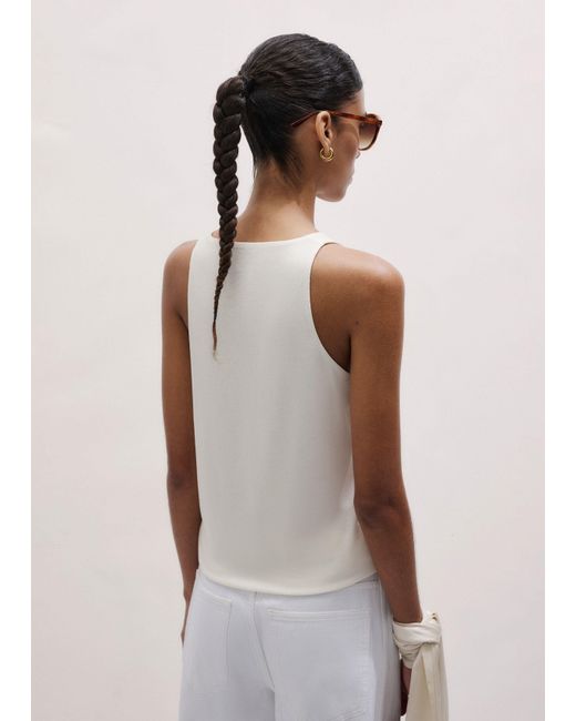 ME+EM Gray Scoop Neck Tank
