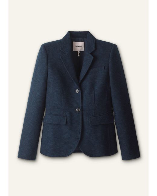 ME+EM Blue Event Ready Corset Jacket