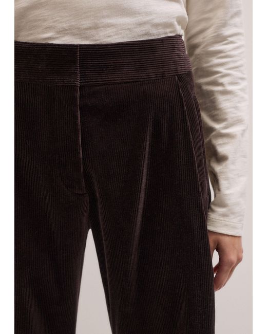 ME+EM Black Clever Cord Trouser