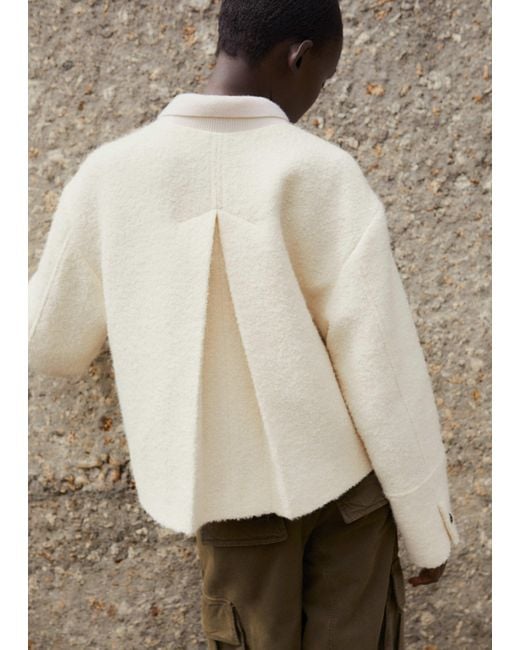 ME+EM Natural Boucle Swing Jacket
