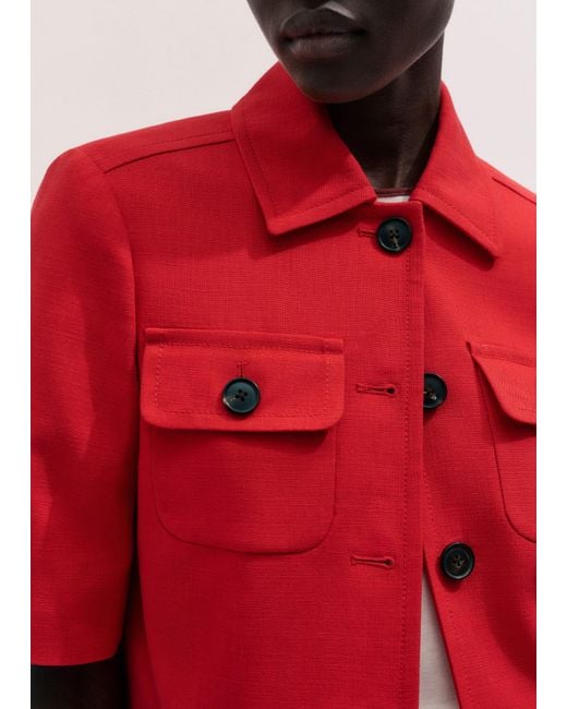 ME+EM Tailored Cropped Jacket
