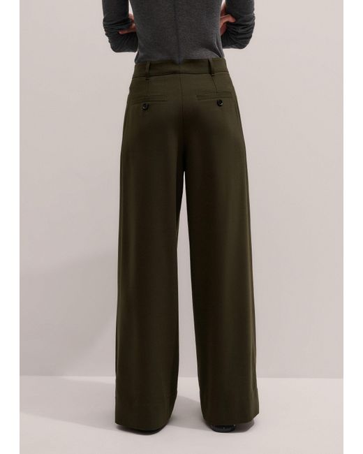 ME+EM Multicolor Wide Leg Double Pleat Trouser