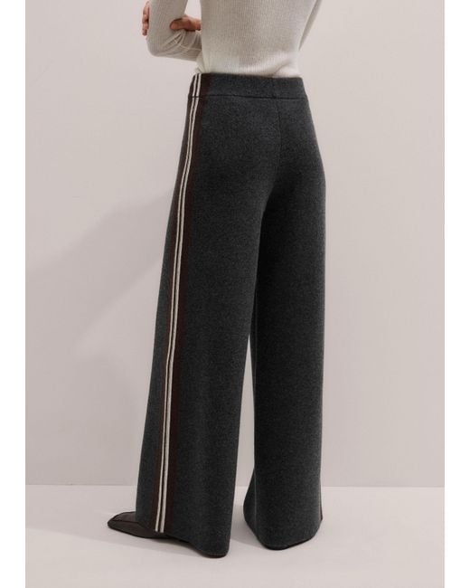ME+EM Multicolor Knit Wide-Leg Pant