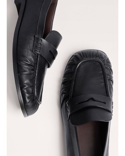 ME+EM White Soft Ruched Loafer