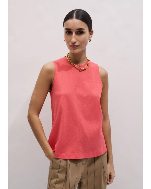ME+EM Pink Racer Back Swing Top