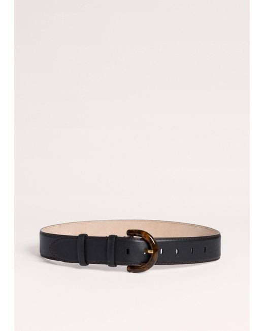 ME+EM Black 40Mm Resin Buckle Belt-Chocolate