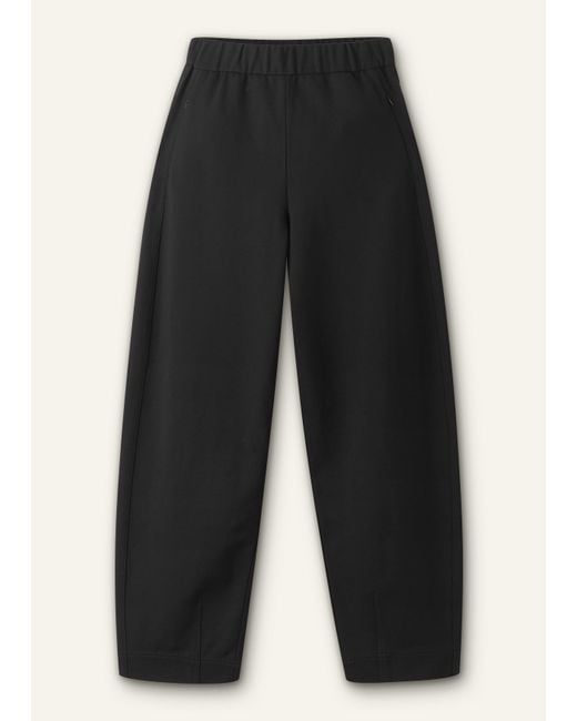 ME+EM Black Luxe Travel Tailoring Barrel-Leg Trouser