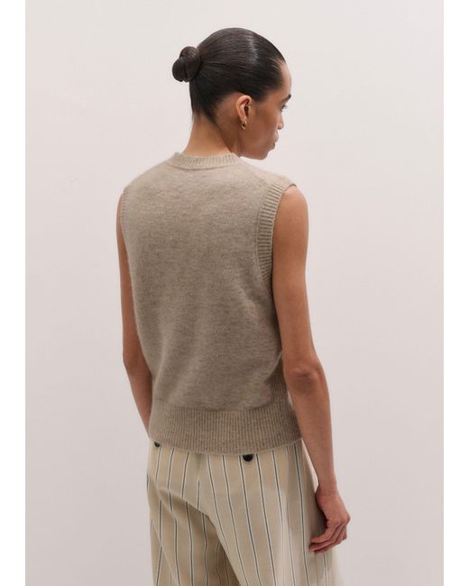 ME+EM Natural Henley Knit Tank