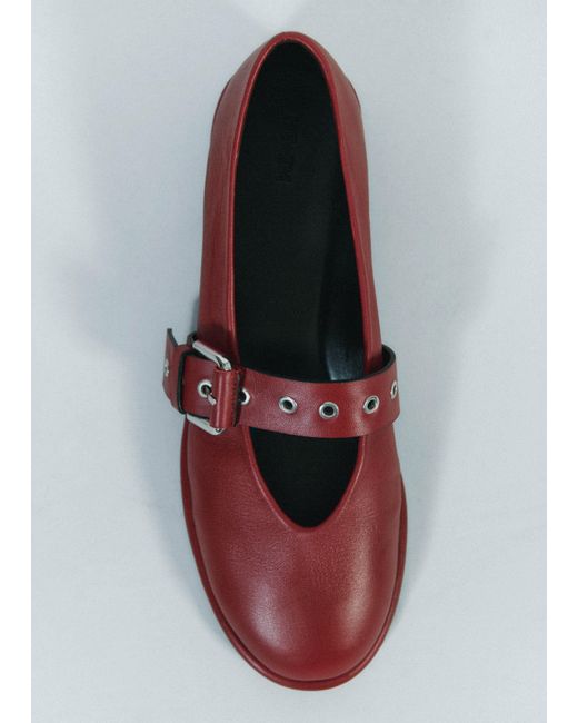 ME+EM Red Ballerina Flat