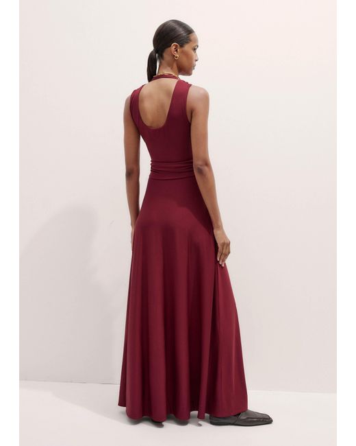 ME+EM Red Cross Over Front Feature Maxi Dress