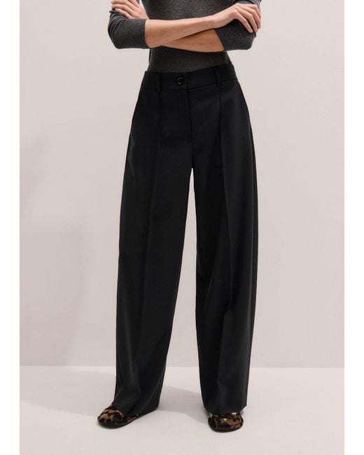 ME+EM White Pintuck Taper Trouser
