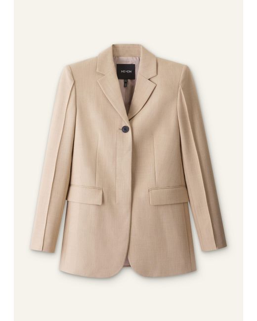 ME+EM Natural High Waist Slim Contour Blazer