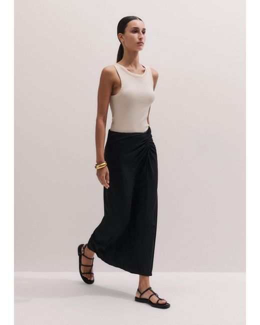 ME+EM Blue Knot Detail Maxi Skirt