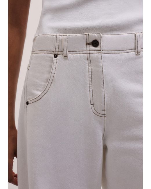 ME+EM Multicolor Relaxed Engineered Leg Jean