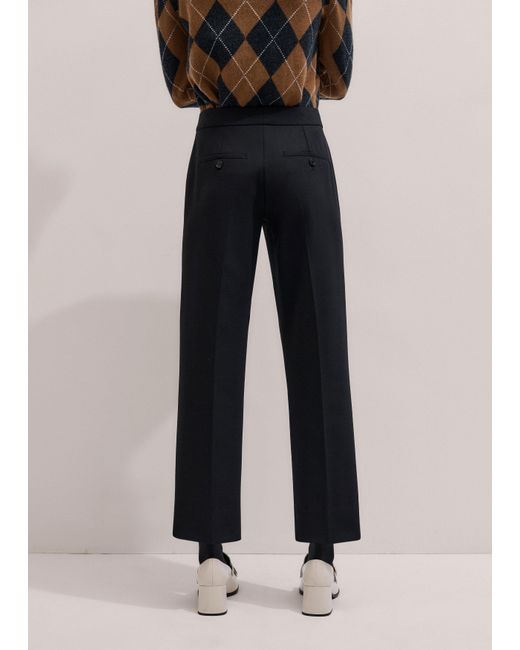 ME+EM Gray Slim Crop Forever Trouser