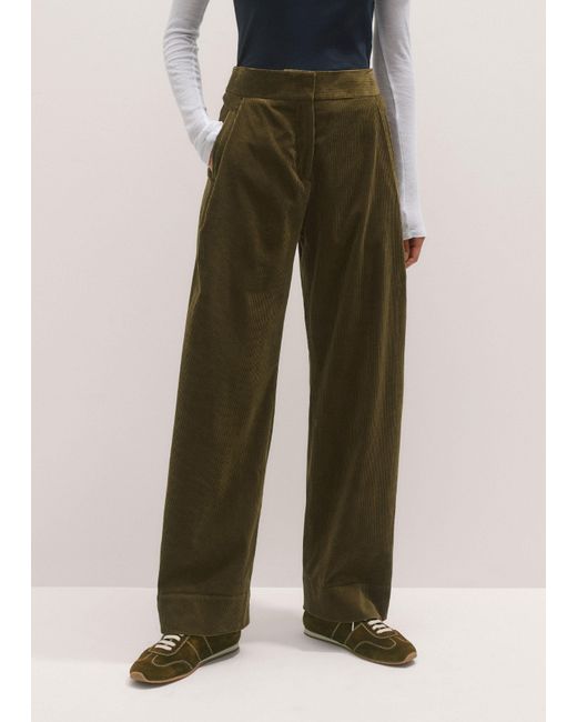 ME+EM Green Clever Cord Trouser