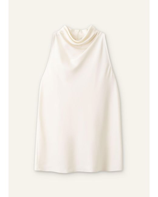 ME+EM Natural Cowl Neck Top