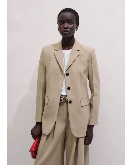 ME+EM Natural High Waist Slim Contour Blazer