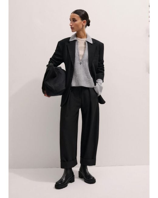 ME+EM Black Zip Front Boot