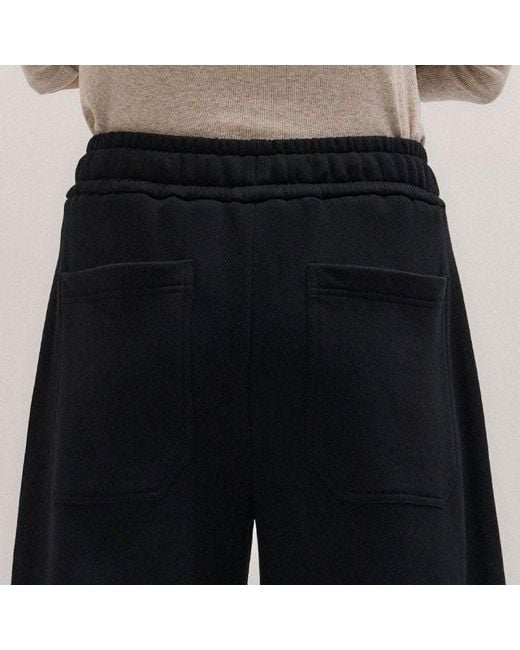 ME+EM Black Drawcord Sweatshirt Wide Leg Trouser