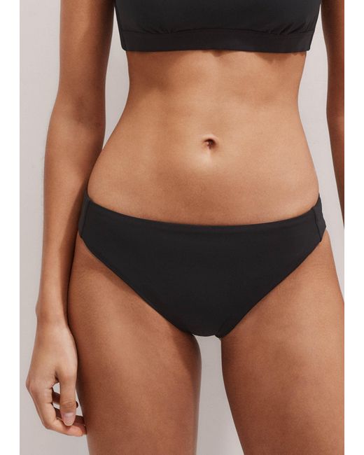 ME+EM Brown Adjustable-Rise Bikini Bottom