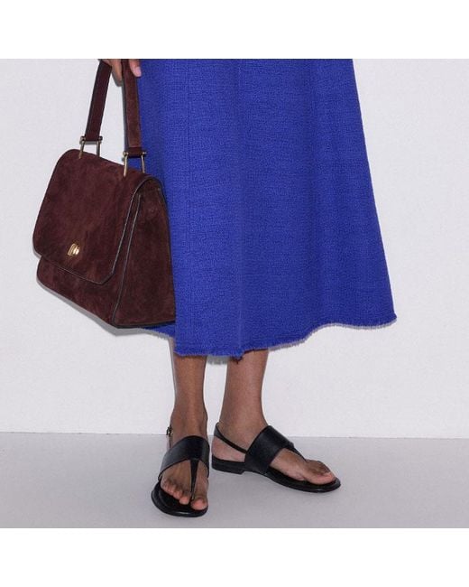 ME+EM Blue Desk-To-Dinner Fit And Flare Maxi Dress