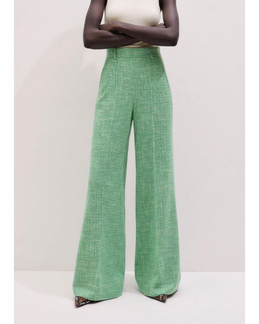 ME+EM Green Wide-Leg Pant