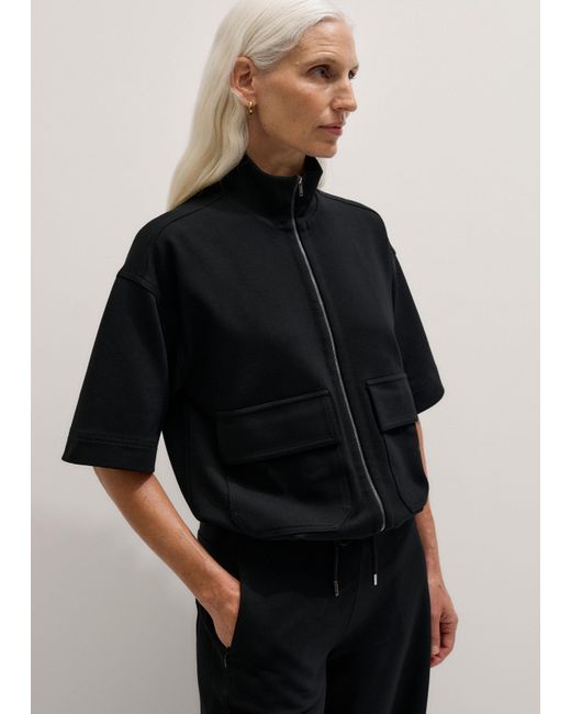 ME+EM Black Luxe Travel Tailoring Layering Jacket