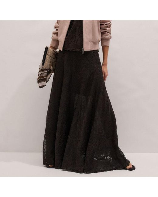 ME+EM Brown Luxe Feminine Bomber Jacket