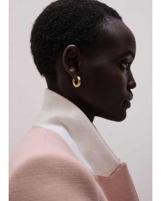 ME+EM Pink Sharp Shoulder Blazer