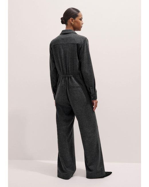ME+EM Multicolor Flannel Work Appropriate Boiler Suit