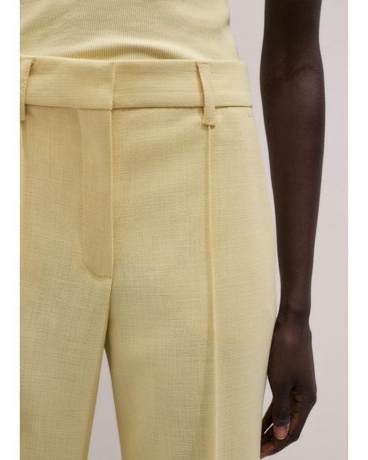 ME+EM Natural Tailored Straight Crop Trouser