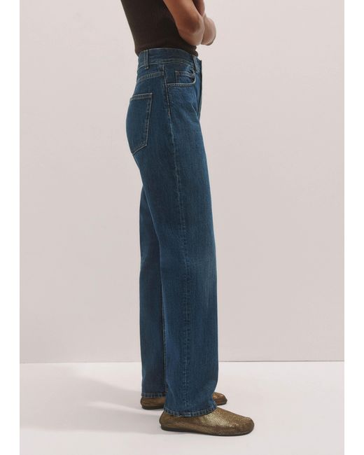 ME+EM Blue Full-Length Straight Jean