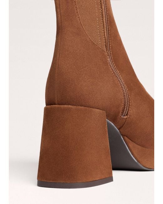 ME+EM Brown Platform Ankle Boot