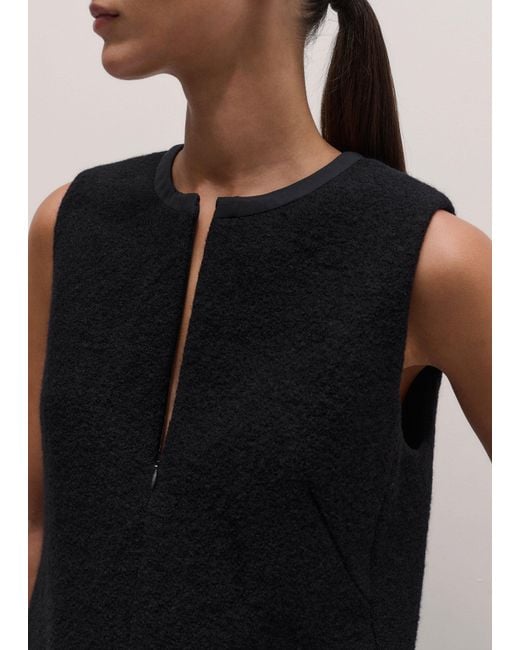 ME+EM Black Bound Mini Shift Dress