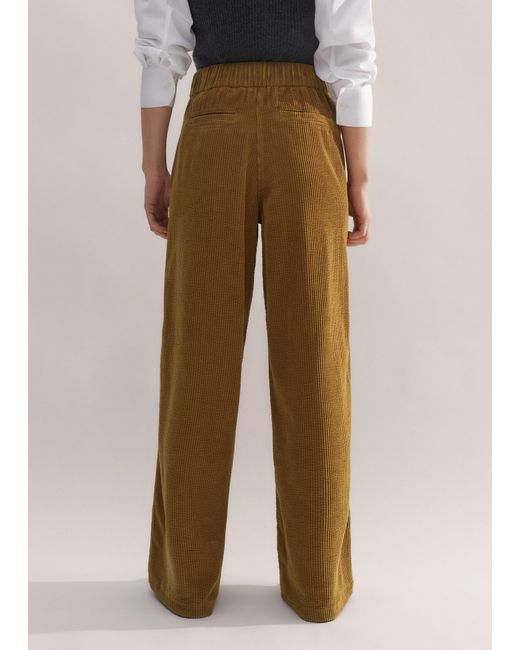 ME+EM Multicolor Washed Cord Straight-Leg Lounge Pant Tapenade