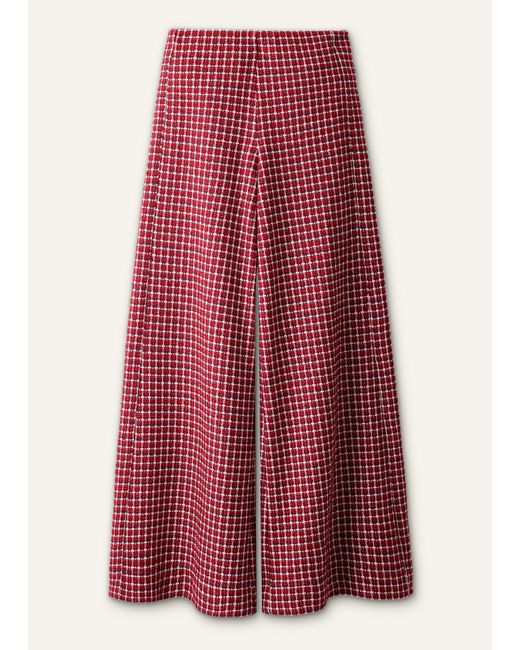 ME+EM Red Wide Leg Palazzo Pant