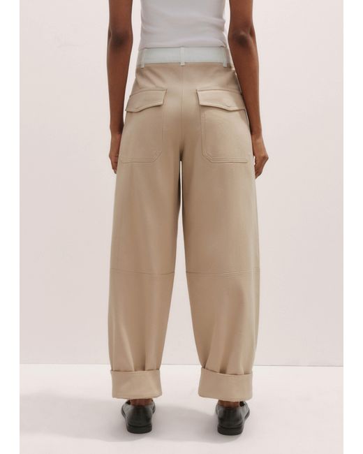 ME+EM Natural Contrast Waist Tapered Chino