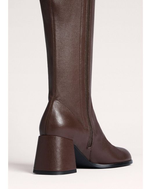 ME+EM Brown Knee-High Stretch Boot